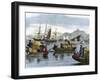 Chinese Sampans in the Harbour of Hong Kong, C1875-null-Framed Giclee Print