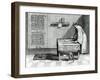 Chinese Scribe, from China Illustrated by Athanasius Kircher-null-Framed Giclee Print
