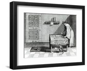 Chinese Scribe, from China Illustrated by Athanasius Kircher-null-Framed Giclee Print