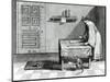 Chinese Scribe, from China Illustrated by Athanasius Kircher-null-Mounted Giclee Print