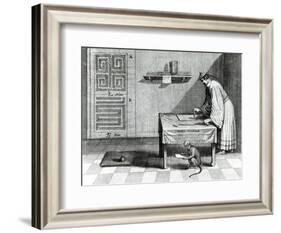 Chinese Scribe, from China Illustrated by Athanasius Kircher-null-Framed Giclee Print