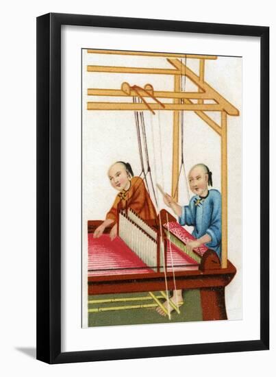 Chinese Silk Weaving, 20th Century-null-Framed Giclee Print