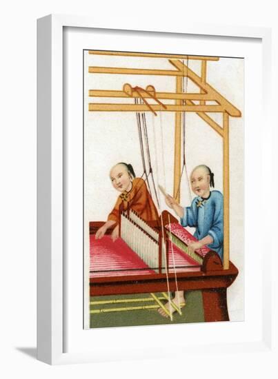 Chinese Silk Weaving, 20th Century-null-Framed Giclee Print