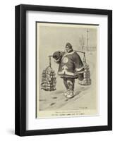 Chinese Soldier Laden with Provisions-Charles Edwin Fripp-Framed Premium Giclee Print