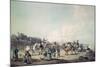 Chinese Soldiers Exercising Outside the Walls of a City-William Alexander-Mounted Giclee Print