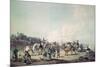 Chinese Soldiers Exercising Outside the Walls of a City-William Alexander-Mounted Giclee Print
