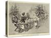 Chinese Soldiers Plundering Coreans-Charles Edwin Fripp-Stretched Canvas