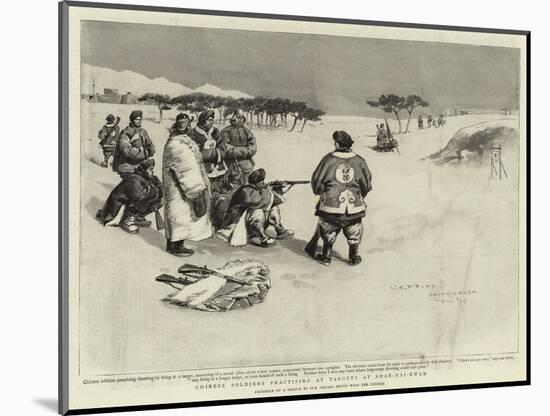 Chinese Soldiers Practising at Targets at Shan-Hai-Kwan-Charles Edwin Fripp-Mounted Giclee Print