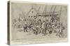 Chinese Soldiers Waiting to Be Ferried over the Peiho-Charles Edwin Fripp-Stretched Canvas