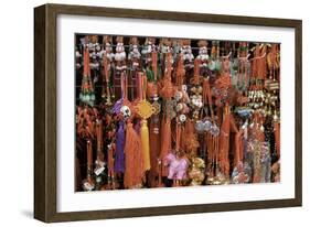 Chinese Souvenirs on a Market Stall in Singapore, Southeast Asia, Asia-John Woodworth-Framed Photographic Print