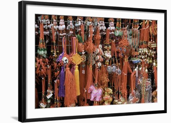 Chinese Souvenirs on a Market Stall in Singapore, Southeast Asia, Asia-John Woodworth-Framed Photographic Print