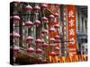 Chinese Street Lanterns, Chinatown, San Francisco, California, Usa-Walter Bibikow-Stretched Canvas