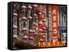 Chinese Street Lanterns, Chinatown, San Francisco, California, Usa-Walter Bibikow-Framed Stretched Canvas