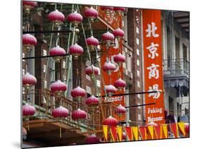 Chinese Street Lanterns, Chinatown, San Francisco, California, Usa-Walter Bibikow-Mounted Photographic Print