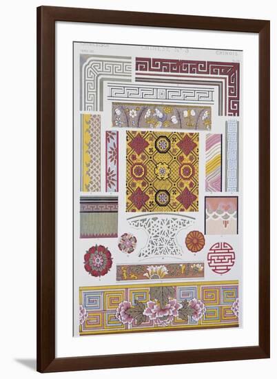 Chinese Style Decoration, Plate LXI from Grammar of Ornament-Owen Jones-Framed Giclee Print