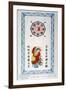 Chinese Talisman Featuring the Immortal Liu-Hai Used in Families for Protection and Good Luck-null-Framed Art Print