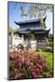 Chinese Tea House in the Chinese Garden, Luisenpark, Mannheim, Baden-Wuerttemberg,Germany-null-Mounted Art Print