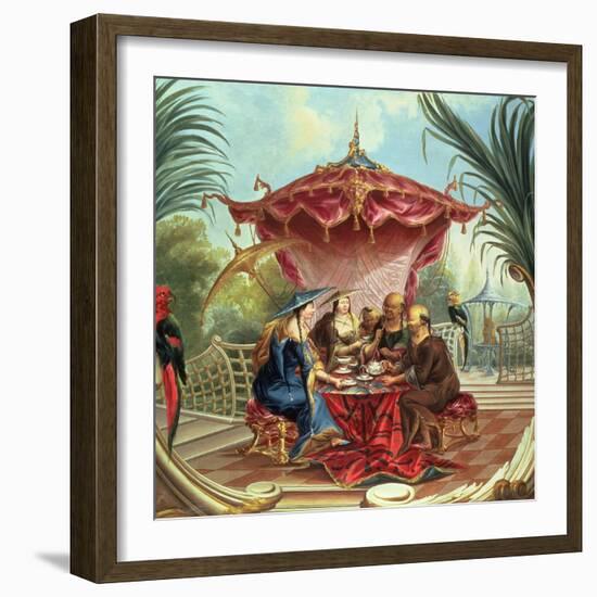 Chinese Tea-Jacques Vigoureux Duplessis-Framed Giclee Print