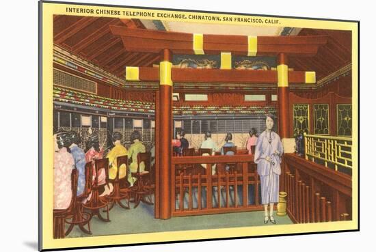 Chinese Telephone Exchange, San Francisco, California-null-Mounted Art Print