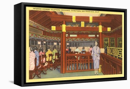 Chinese Telephone Exchange, San Francisco, California-null-Framed Stretched Canvas