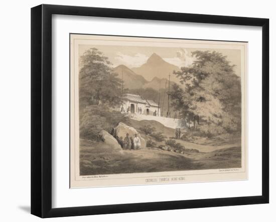 Chinese Temple, Hong Kong, 1855-Wilhelm Joseph Heine-Framed Giclee Print