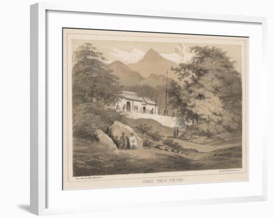 Chinese Temple, Hong Kong, 1855-Wilhelm Joseph Heine-Framed Giclee Print