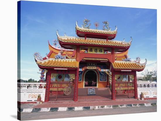 Chinese Temple in Kota Kinabalu, Sabah, Borneo, Malaysia, Southeast Asia-Murray Louise-Stretched Canvas