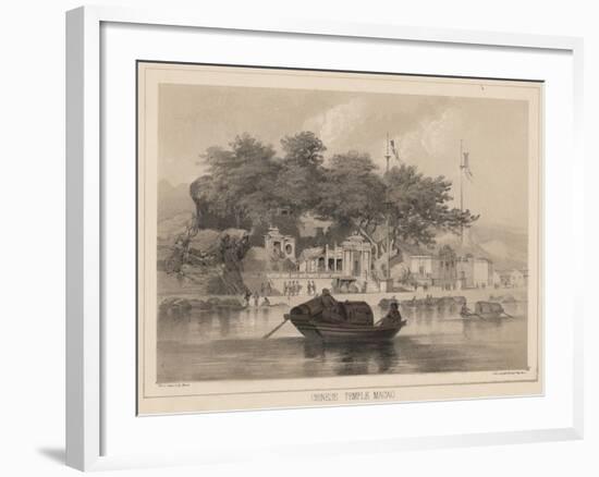 Chinese Temple, Macao, 1855-Wilhelm Joseph Heine-Framed Giclee Print