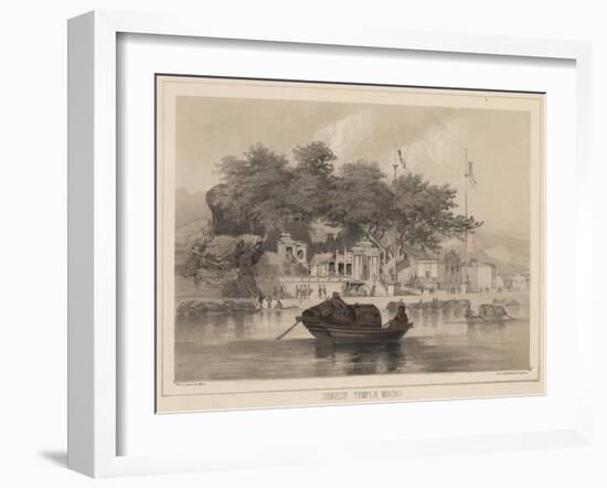 Chinese Temple, Macao, 1855-Wilhelm Joseph Heine-Framed Giclee Print