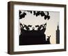 Chinese Temple Taipei 101 Highest Building in the World-Christian Kober-Framed Photographic Print