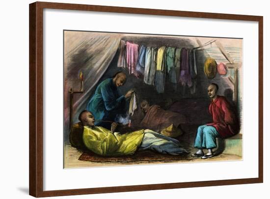 Chinese Tent Scene, at Night-null-Framed Giclee Print