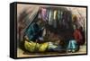 Chinese Tent Scene, at Night-null-Framed Stretched Canvas