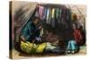 Chinese Tent Scene, at Night-null-Stretched Canvas
