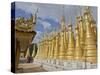 Chinese Tourists Visit Buddhist Temples in the Inle Lake Region, Shan State, Myanmar (Burma)-Julio Etchart-Stretched Canvas