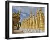 Chinese Tourists Visit Buddhist Temples in the Inle Lake Region, Shan State, Myanmar (Burma)-Julio Etchart-Framed Photographic Print