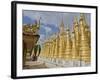 Chinese Tourists Visit Buddhist Temples in the Inle Lake Region, Shan State, Myanmar (Burma)-Julio Etchart-Framed Photographic Print