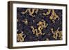 Chinese Traditional Golden Dragon and Peony Pattern-Kevin Leng Ker Lun-Framed Art Print