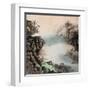 Chinese Traditional Ink Painting, Landscape of Season, Fall.-elwynn-Framed Art Print