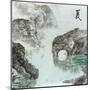 Chinese Traditional Ink Painting, Landscape of Season, Summer.-elwynn-Mounted Art Print