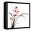 Chinese Traditional Ink Painting Of Orchid On White Background-elwynn-Framed Stretched Canvas