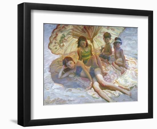 Chinese Umbrella-John Asaro-Framed Giclee Print