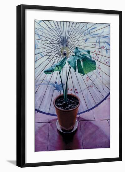 Chinese Umbrella-Simon Cook-Framed Giclee Print