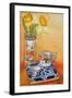 Chinese Vase with Daffodils, Pot and Jug-Joan Thewsey-Framed Giclee Print