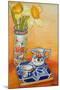 Chinese Vase with Daffodils, Pot and Jug-Joan Thewsey-Mounted Giclee Print