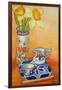 Chinese Vase with Daffodils, Pot and Jug-Joan Thewsey-Framed Giclee Print