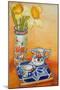 Chinese Vase with Daffodils, Pot and Jug-Joan Thewsey-Mounted Giclee Print
