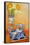 Chinese Vase with Daffodils, Pot and Jug-Joan Thewsey-Framed Stretched Canvas