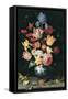 Chinese Vase with Flowers, Shells and Insects-Balthasar van der Ast-Framed Stretched Canvas