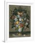 Chinese Vase with Flowers, Shells and Insects-Ambrosius Bosschaert the Elder-Framed Giclee Print