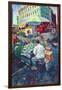 Chinese Vegetable Stall, 2000-Hector McDonnell-Framed Giclee Print